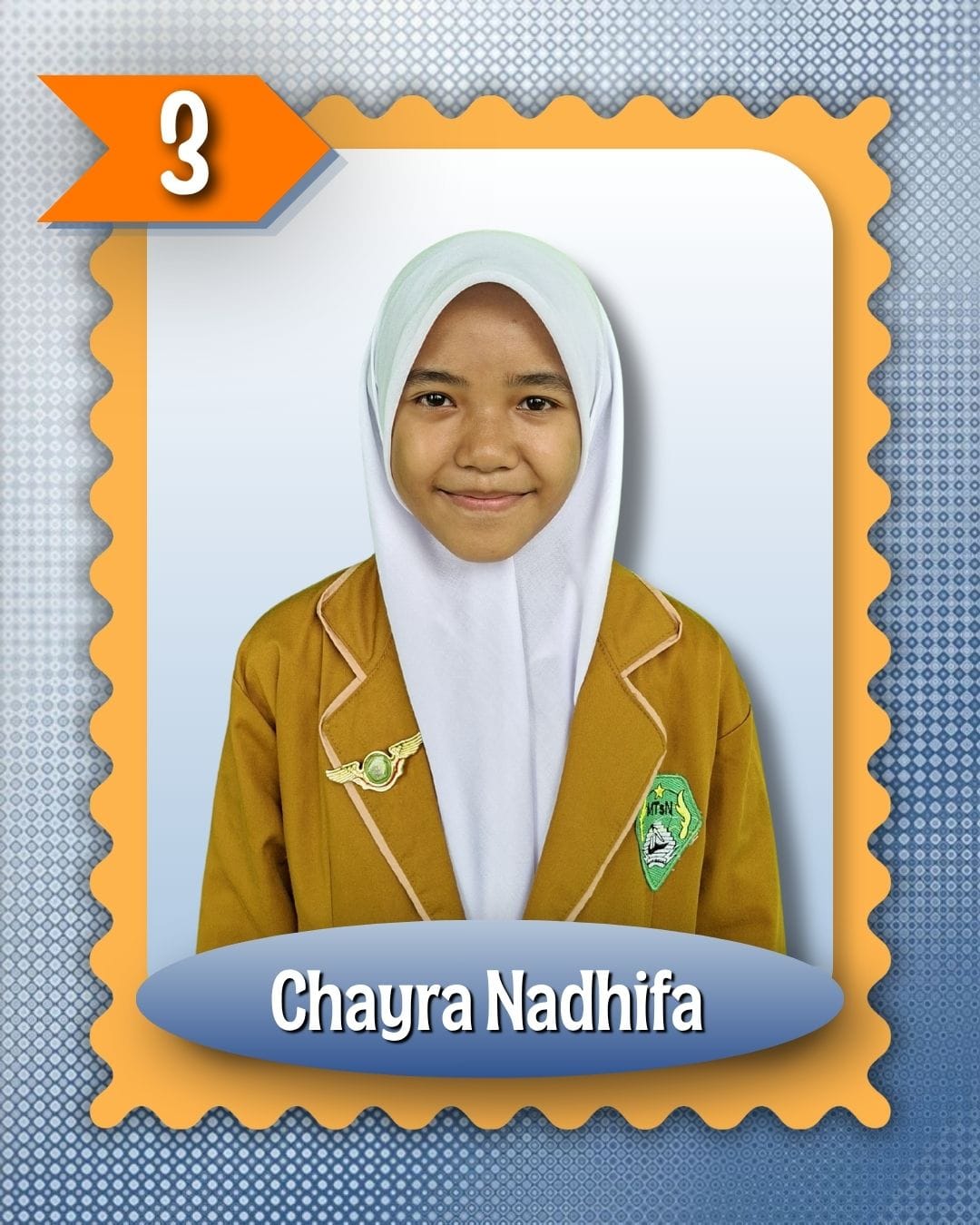 Foto pasangan calon nomor urut 3: CHAYRA NADHIFA