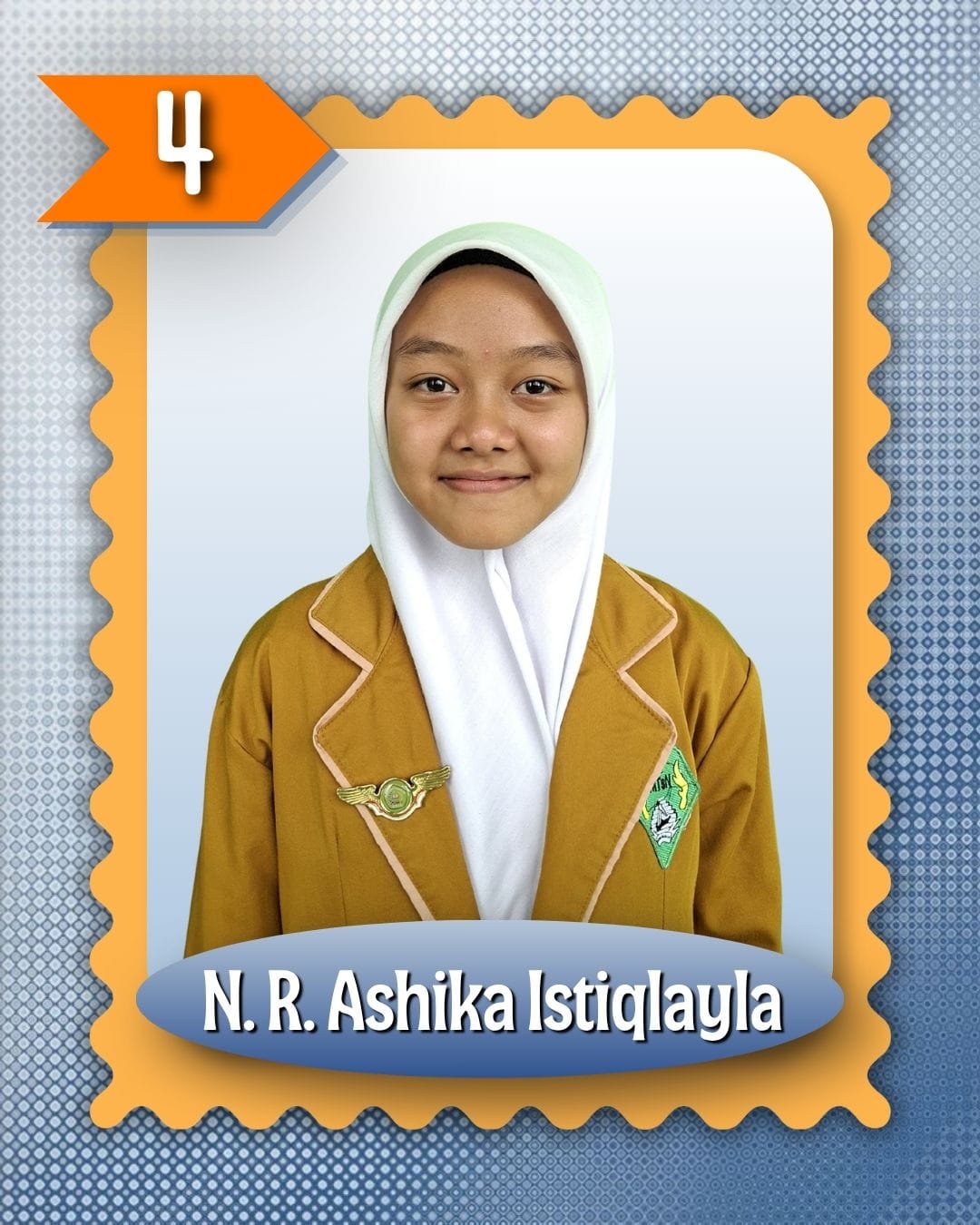 Foto pasangan calon nomor urut 4: NYI RADEN ASHIKA ISTIQLAYLA