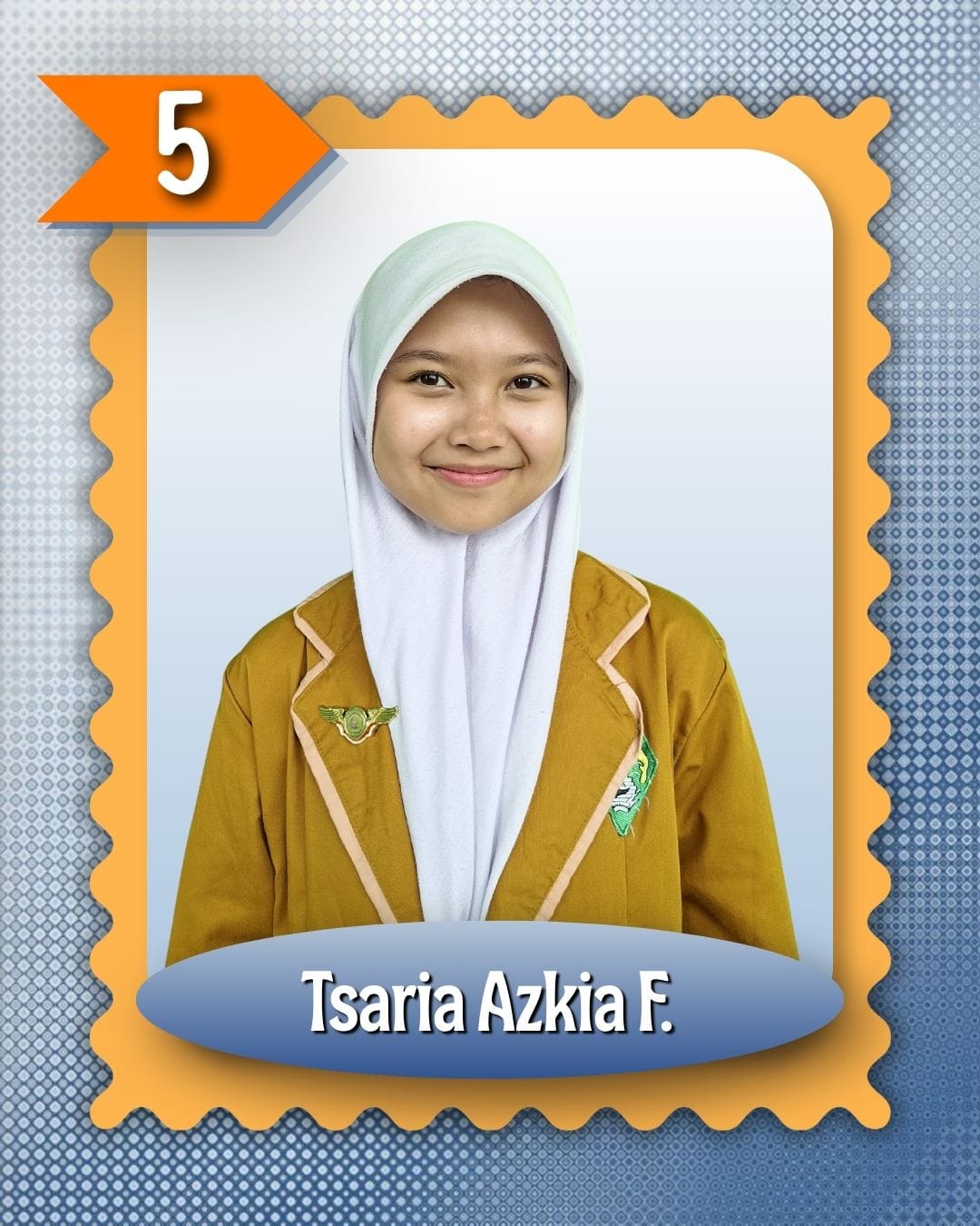 Foto pasangan calon nomor urut 5: TSARIA AZKIA FATIATURRAHMA